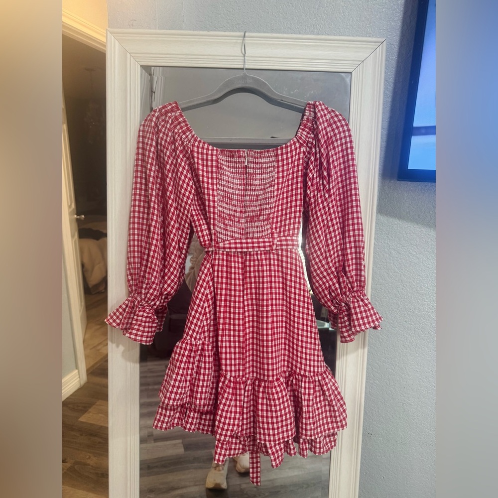 NWT ANTHROPOLOGIE MAEVE OFF THE SHOULDER RUFFLED MINI DRESS - Picture 4 of 6